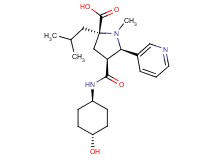 (2S*,4S*,5R*)-4-{[(trans-4-hydroxycyclohexyl)amino]carbonyl}-2-isobutyl-1-methyl-5-pyridin-3-ylpyrrolidine-2-carboxylic acid