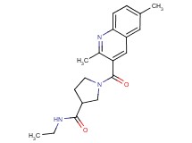 1-[(2,6-dimethylquinolin-3-yl)carbonyl]-N-ethylpyrrolidine-3-carboxamide