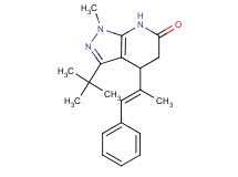 3-tert-butyl-1-methyl-4-[(E)-1-methyl-2-phenylvinyl]-1,4,5,7-tetrahydro-6H-pyrazolo[3,4-b]pyridin-6-one