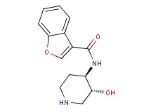 N-[rel-(3R,4R)-3-hydroxy-4-piperidinyl]-1-benzofuran-3-carboxamide hydrochloride