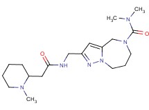 N,N-dimethyl-2-({[(1-methylpiperidin-2-yl)acetyl]amino}methyl)-7,8-dihydro-4H-pyrazolo[1,5-a][1,4]diazepine-5(6H)-carboxamide