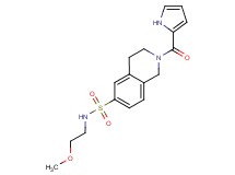 N-(2-methoxyethyl)-2-(1H-pyrrol-2-ylcarbonyl)-1,2,3,4-tetrahydroisoquinoline-6-sulfonamide