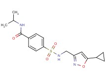 4-({[(5-cyclopropyl-3-isoxazolyl)methyl]amino}sulfonyl)-N-isopropylbenzamide