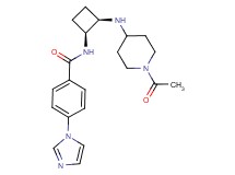 N-{(1S*,2R*)-2-[(1-acetyl-4-piperidinyl)amino]cyclobutyl}-4-(1H-imidazol-1-yl)benzamide