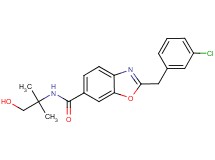2-(3-chlorobenzyl)-N-(2-hydroxy-1,1-dimethylethyl)-1,3-benzoxazole-6-carboxamide