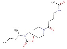 N-{4-[3-(1-methylbutyl)-2-oxo-1-oxa-3,8-diazaspiro[4.5]dec-8-yl]-4-oxobutyl}acetamide