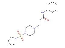 N-cyclohexyl-3-[4-(pyrrolidin-1-ylsulfonyl)piperazin-1-yl]propanamide