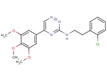 N-[2-(2-chlorophenyl)ethyl]-5-(3,4,5-trimethoxyphenyl)-1,2,4-triazin-3-amine