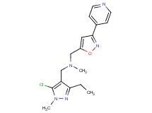 1-(5-chloro-3-ethyl-1-methyl-1H-pyrazol-4-yl)-N-methyl-N-{[3-(4-pyridinyl)-5-isoxazolyl]methyl}methanamine