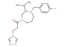 1-(4-fluorobenzyl)-2-isopropyl-4-[3-(4H-1,2,4-triazol-4-yl)propanoyl]-1,4-diazepane
