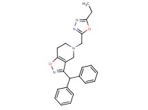 3-(diphenylmethyl)-5-[(5-ethyl-1,3,4-oxadiazol-2-yl)methyl]-4,5,6,7-tetrahydroisoxazolo[4,5-c]pyridine
