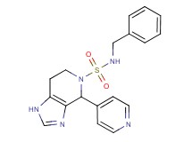 N-benzyl-4-pyridin-4-yl-1,4,6,7-tetrahydro-5H-imidazo[4,5-c]pyridine-5-sulfonamide