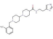 N-[2-(1H-imidazol-4-yl)ethyl]-1'-(2-methylbenzyl)-1,4'-bipiperidine-4-carboxamide