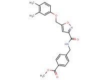 methyl 4-{[({5-[(3,4-dimethylphenoxy)methyl]-3-isoxazolyl}carbonyl)amino]methyl}benzoate