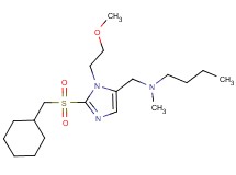 N-{[2-[(cyclohexylmethyl)sulfonyl]-1-(2-methoxyethyl)-1H-imidazol-5-yl]methyl}-N-methyl-1-butanamine
