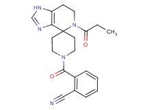 2-[(5-propionyl-1,5,6,7-tetrahydro-1'H-spiro[imidazo[4,5-c]pyridine-4,4'-piperidin]-1'-yl)carbonyl]benzonitrile