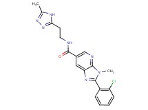2-(2-chlorophenyl)-3-methyl-N-[2-(5-methyl-4H-1,2,4-triazol-3-yl)ethyl]-3H-imidazo[4,5-b]pyridine-6-carboxamide