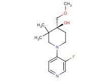 (4S)-1-(3-fluoro-4-pyridinyl)-4-(methoxymethyl)-3,3-dimethyl-4-piperidinol