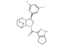 (2R*,3S*,6R*)-3-(3,5-difluorophenyl)-5-(1,4,5,6-tetrahydrocyclopenta[c]pyrazol-3-ylcarbonyl)-1,5-diazatricyclo[5.2.2.0~2,6~]undecane