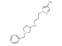 1-benzyl-N-[3-(4-methyl-1H-pyrazol-1-yl)propyl]pyrrolidin-3-amine