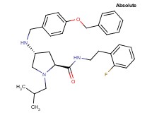 (4R)-4-{[4-(benzyloxy)benzyl]amino}-N-[2-(2-fluorophenyl)ethyl]-1-isobutyl-L-prolinamide