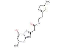 2-(7-hydroxy-5-methyl[1,2,4]triazolo[1,5-a]pyrimidin-2-yl)-N-[2-(5-methyl-2-thienyl)ethyl]acetamide