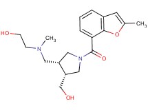 2-[({(3R*,4R*)-4-(hydroxymethyl)-1-[(2-methyl-1-benzofuran-7-yl)carbonyl]pyrrolidin-3-yl}methyl)(methyl)amino]ethanol