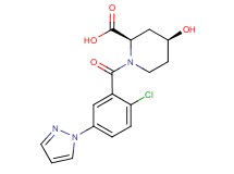 (2R*,4S*)-1-[2-chloro-5-(1H-pyrazol-1-yl)benzoyl]-4-hydroxypiperidine-2-carboxylic acid