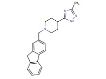 1-(9H-fluoren-2-ylmethyl)-4-(3-methyl-1H-1,2,4-triazol-5-yl)piperidine