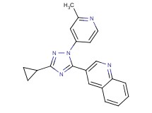 3-[3-cyclopropyl-1-(2-methylpyridin-4-yl)-1H-1,2,4-triazol-5-yl]quinoline