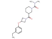 3-{[3-(3-ethylphenoxy)-1-azetidinyl]carbonyl}-N,N-dimethyl-1-piperidinecarboxamide