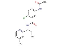 5-(acetylamino)-2-chloro-N-[1-(4-methylpyridin-2-yl)propyl]benzamide