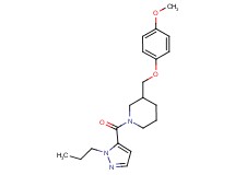 3-[(4-methoxyphenoxy)methyl]-1-[(1-propyl-1H-pyrazol-5-yl)carbonyl]piperidine