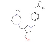 {(3R*,4S*)-1-(4-isobutylbenzyl)-4-[(4-methyl-1,4-diazepan-1-yl)methyl]pyrrolidin-3-yl}methanol