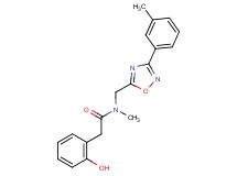2-(2-hydroxyphenyl)-N-methyl-N-{[3-(3-methylphenyl)-1,2,4-oxadiazol-5-yl]methyl}acetamide