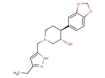(3S*,4S*)-4-(1,3-benzodioxol-5-yl)-1-[(3-ethyl-1H-pyrazol-5-yl)methyl]piperidin-3-ol