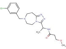 N-{1-[7-(3-chlorobenzyl)-6,7,8,9-tetrahydro-5H-[1,2,4]triazolo[4,3-d][1,4]diazepin-3-yl]ethyl}-3-methoxypropanamide
