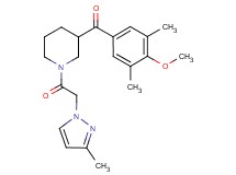 (4-methoxy-3,5-dimethylphenyl){1-[(3-methyl-1H-pyrazol-1-yl)acetyl]-3-piperidinyl}methanone