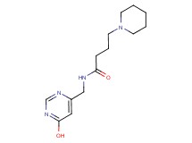 N-[(6-hydroxy-4-pyrimidinyl)methyl]-4-(1-piperidinyl)butanamide