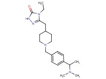 5-[(1-{4-[1-(dimethylamino)ethyl]benzyl}-4-piperidinyl)methyl]-4-ethyl-2,4-dihydro-3H-1,2,4-triazol-3-one