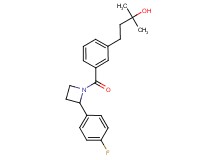 4-(3-{[2-(4-fluorophenyl)-1-azetidinyl]carbonyl}phenyl)-2-methyl-2-butanol