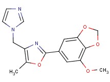 4-(1H-imidazol-1-ylmethyl)-2-(7-methoxy-1,3-benzodioxol-5-yl)-5-methyl-1,3-oxazole