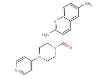 2,6-dimethyl-3-{[4-(4-pyridinyl)-1-piperazinyl]carbonyl}quinoline bis(trifluoroacetate)