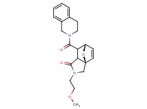 (3aR*,6S*)-7-(3,4-dihydroisoquinolin-2(1H)-ylcarbonyl)-2-(2-methoxyethyl)-2,3,7,7a-tetrahydro-3a,6-epoxyisoindol-1(6H)-one