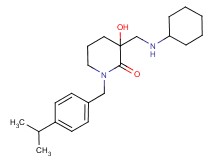 3-[(cyclohexylamino)methyl]-3-hydroxy-1-(4-isopropylbenzyl)piperidin-2-one