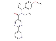 N-ethyl-N-[1-(4-methoxyphenyl)propyl]-2-pyridin-3-ylpyrimidine-5-carboxamide