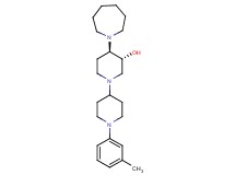 (3R*,4R*)-4-(1-azepanyl)-1'-(3-methylphenyl)-1,4'-bipiperidin-3-ol