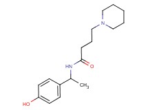 N-[1-(4-hydroxyphenyl)ethyl]-4-(1-piperidinyl)butanamide