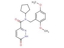 N-cyclopentyl-N-(2,5-dimethoxybenzyl)-6-oxo-1,6-dihydropyridazine-3-carboxamide