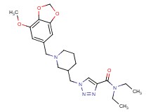 N,N-diethyl-1-({1-[(7-methoxy-1,3-benzodioxol-5-yl)methyl]-3-piperidinyl}methyl)-1H-1,2,3-triazole-4-carboxamide